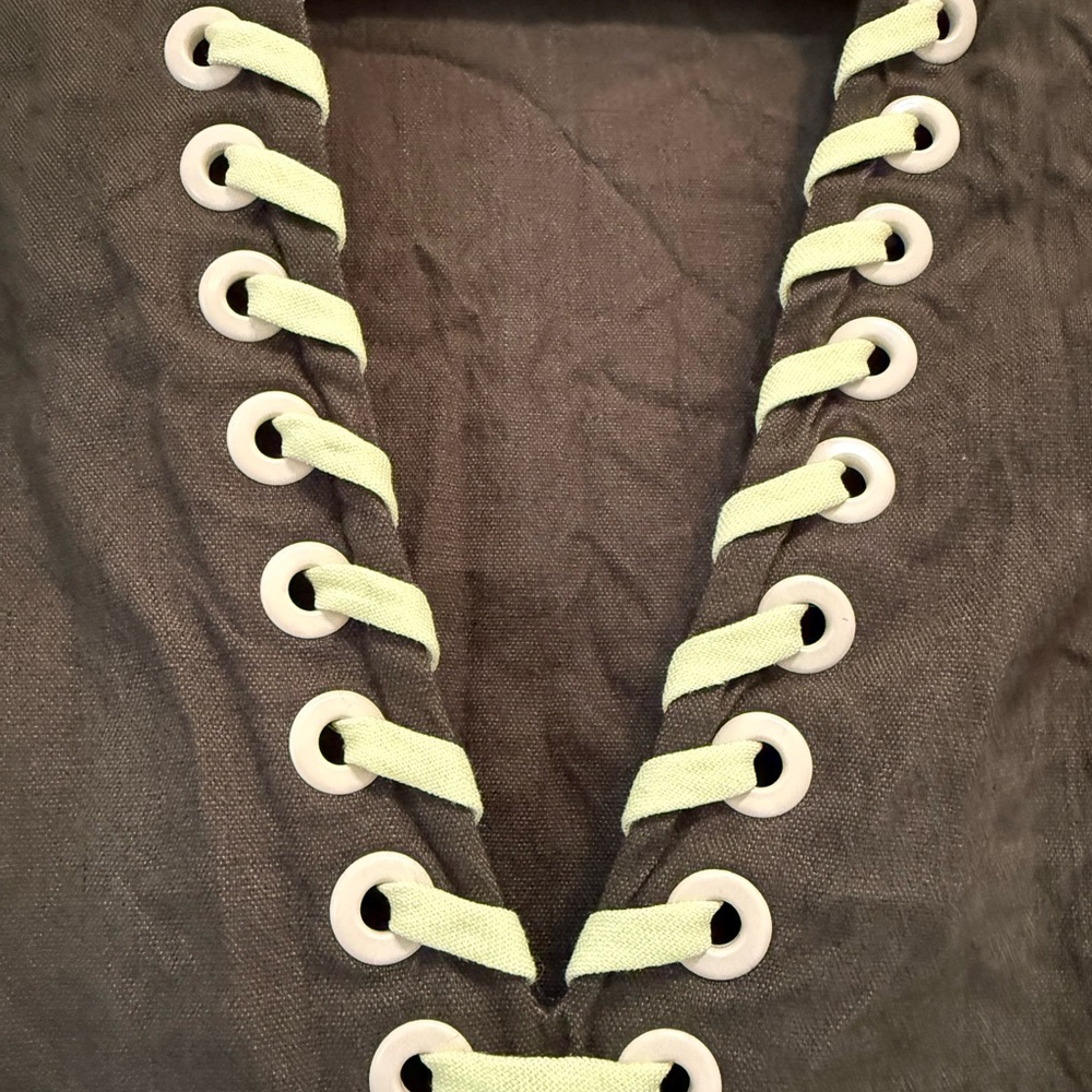 Black Long Sleeve Dress with Eyelet Detail - Picture 3 of 3